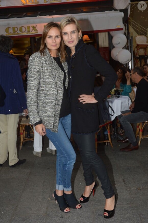 Brune Terzian et Melita Toscan à la soirée d'inauguration de la boutique Stone, 60 rue des Saint Pères, à Paris, le 25 juin 2013