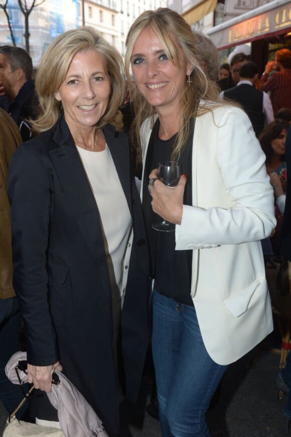Claire Chazal et Marie Poniatowski à la soirée d'inauguration de la boutique Stone, 60 rue des Saint Pères, à Paris, le 25 juin 2013