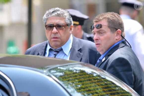 Vincent Pastore aux funérailles de James Gandolfini à la cathédrale Saint John The Divine à New York, le 27 juin 2013.