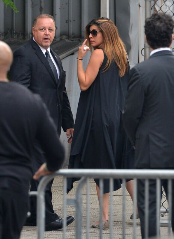 Jamie Lynn Sigler arrive aux funérailles de James Gandolfini à la cathédrale Saint John The Divine à New York, le 27 juin 2013.