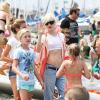 Gwen Stefani et ses garçons Kingston et Zuma passent une journée à la plage sous le soleil de Californie, le 29 juin 2013 à Los Angeles