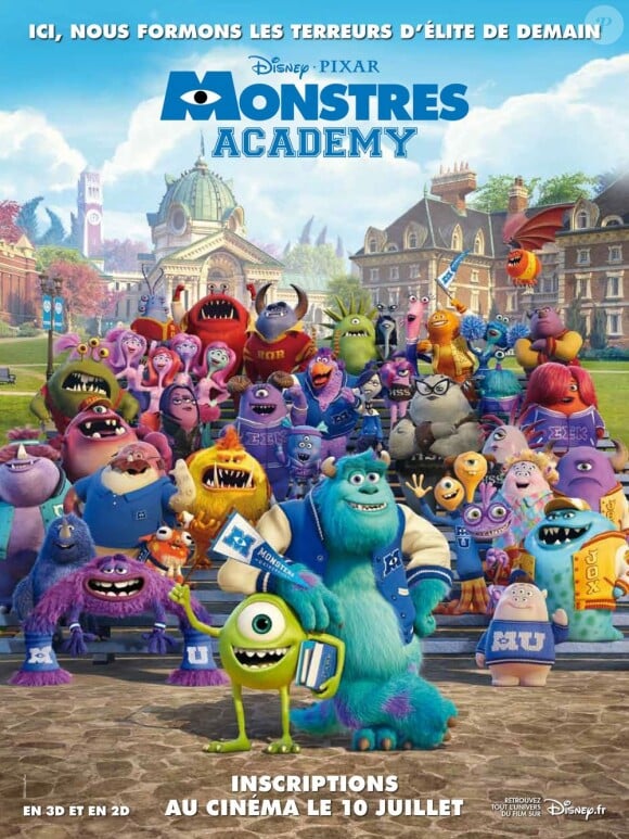 L'affiche du film Monstres Academy
