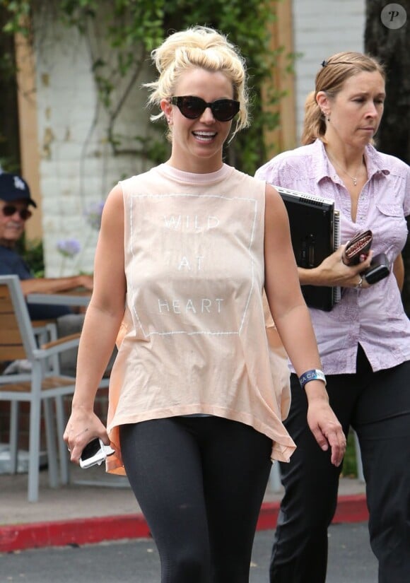 Britney Spears lors d'une virée shopping à Los Angeles, le 1er juillet 2013.
