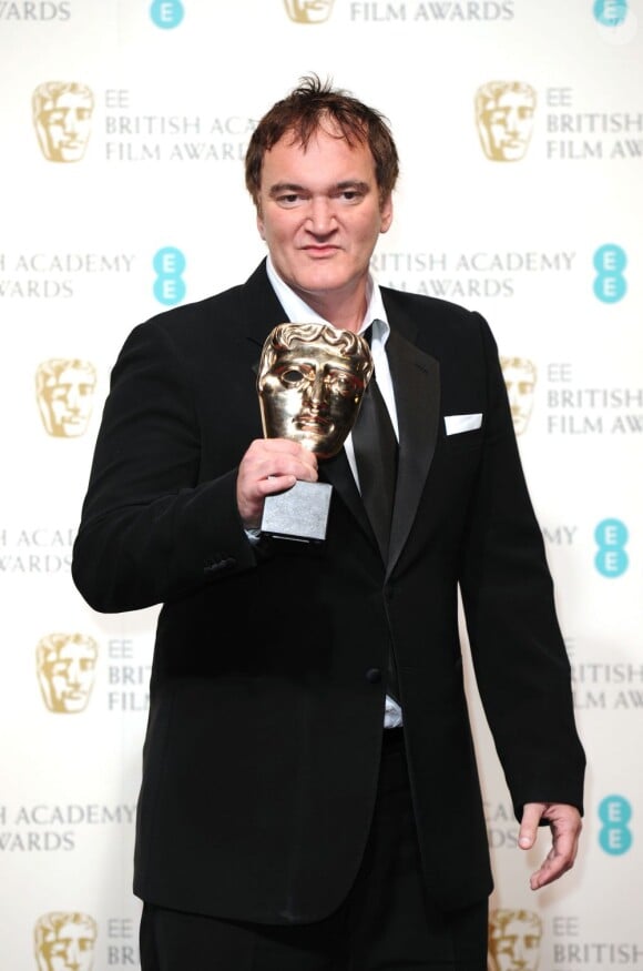 Quentin Tarantino à Londres le 10 février 2013 durant les BAFTAs