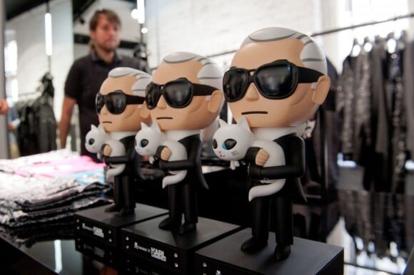 Inauguration du concept store Karl Lagerfeld à Berlin, le 2 juillet 2013.