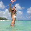 Heidi Klum pose en bikini pour le 4 juillet 2013, fête nationale des États-Unis, sur Instagram.