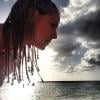 Heidi Klum dévoile sa nouvelle coupe de cheveux à l'occasion de vacances aux Bahamas. Juillet 2013
