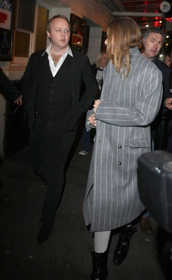 James McCartney et sa soeur Stella à Londres, après le concert de James, le 27 mars 2013.