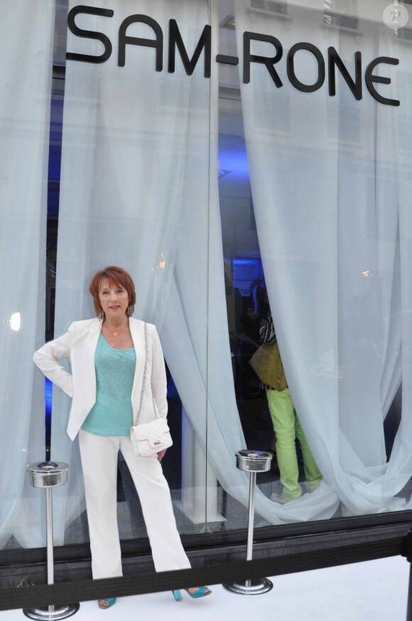 Blanche Raynal à la soirée de lancement de la collection Sam-Rone prêt-à-porter printemps/été 2014-2015, à Paris, le 7 juillet 2013.