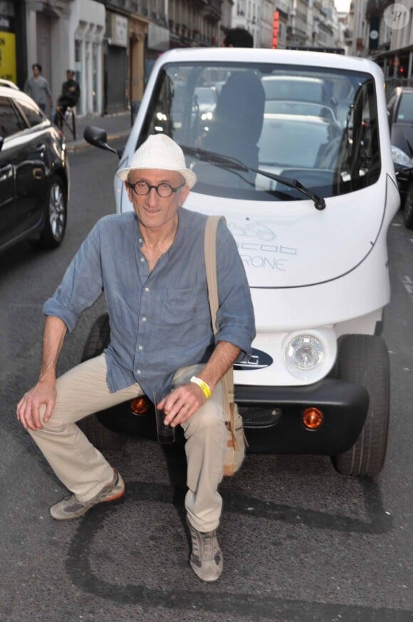 Jean-François Derec à la soirée de lancement de la collection Sam-Rone prêt-à-porter printemps/été 2014-2015, à Paris, le 7 juillet 2013.