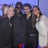 Magloire, Sandrine Touboul et Julian Sam-Rone à la soirée de lancement de la collection Sam-Rone prêt-à-porter printemps/été 2014-2015, à Paris, le 7 juillet 2013.