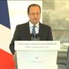 François Hollande rendait hommage à Alain Mimoun le 8 juillet 2013 aux Invalides à Paris