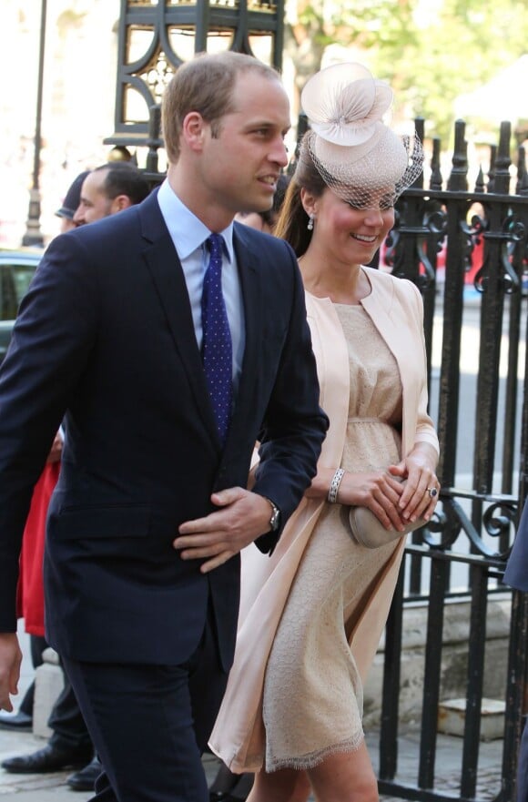 Le prince William et Kate Middleton à Westminster pour les 60 ans du couronnement d'Elizabeth II, le 4 juin 2013