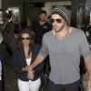 Eva Longoria et Ernesto Arguello arrivent à l'aéroport de Los Angeles, le 9 juillet 2013. Le couple revenait d'un court séjour à Paris.