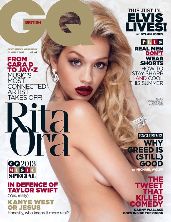 Rita Ora photographiée par Mariano Vivanco pour le numéro d'août 2013 du magazine anglais "GQ".