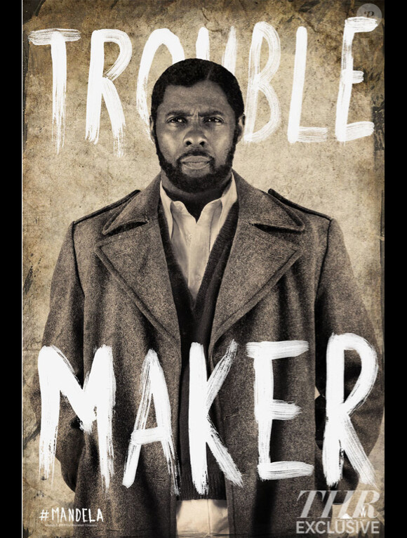 Poster publié en exclusivité par The Hollywood Reporter, du film Mandela : Long Walk to Freedom avec Idris Elba
