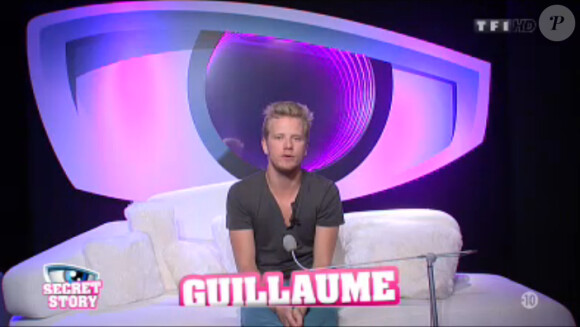 Guillaume dans la quotidienne de Secret Story 7 sur TF1 le vendredi 12 juillet 2013