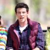Cory Monteith sur le tournage de Glee à New York, le 26 avril 2011.