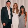 Cory Monteith, Lea Michele et Céline Dion en juin 2012.
