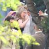 Mariage de Jimmy Kimmel et Molly McNearney à Ojai, le 13 juillet 2013. Ici on peut voir Jennifer Aniston, Portia De Rossi et sa femme Ellen DeGeneres.