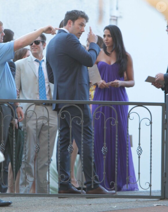 Mariage de Jimmy Kimmel et Molly McNearney à Ojai, le 13 juillet 2013. Ici on peut voir Ben Affleck.
