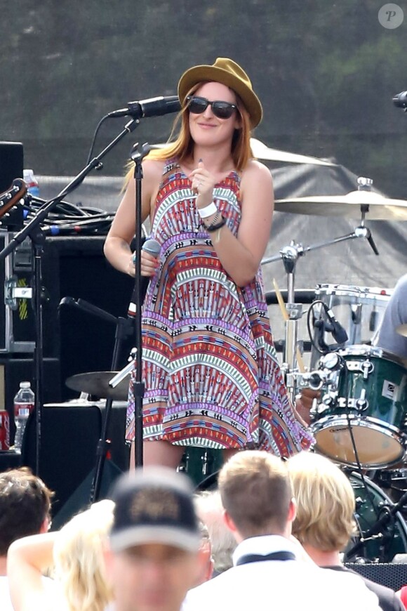 Rumor Willis joue sur scène au festival The Lot Party L.A à Los Angeles, le 14 juillet 2013.