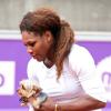 Serena Williams et son inséparable petit chien Chips, le 14 juillet 2013 à Bastad en Suède