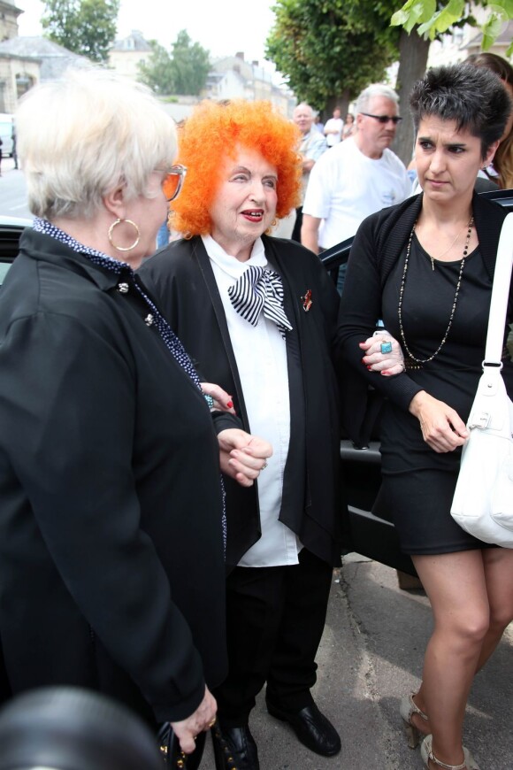 Yvette Horner aux obsèques d'André Verchuren à Chantilly le 17 juillet 2013.