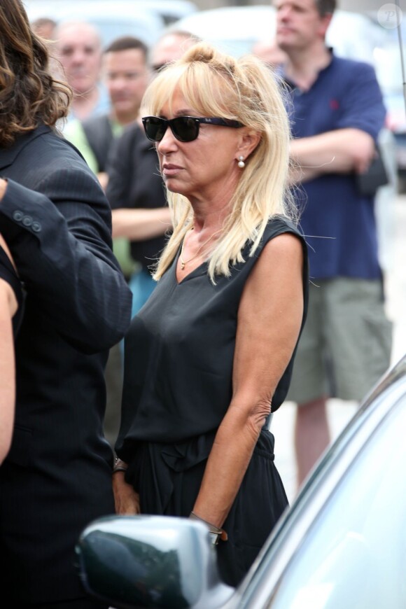 La famille du defunt aux obsèques d'André Verchuren à Chantilly le 17 juillet 2013.