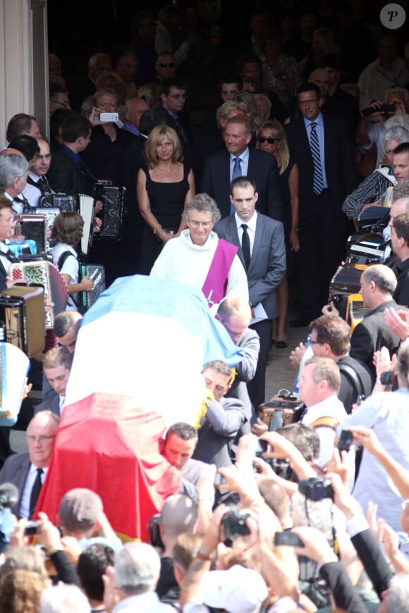 Obsèques d'André Verchuren à Chantilly le 17 juillet 2013.