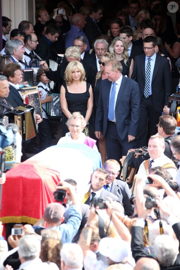 Obsèques d'André Verchuren à Chantilly le 17 juillet 2013.