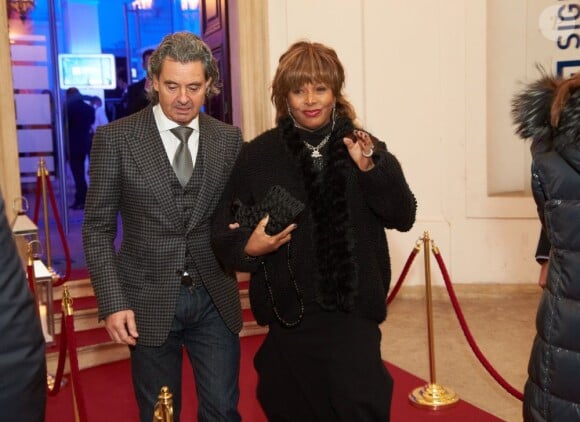 Tina Turner et Erwin Bach au Palais Harrach à Vienna, le 15 novembre 2012.