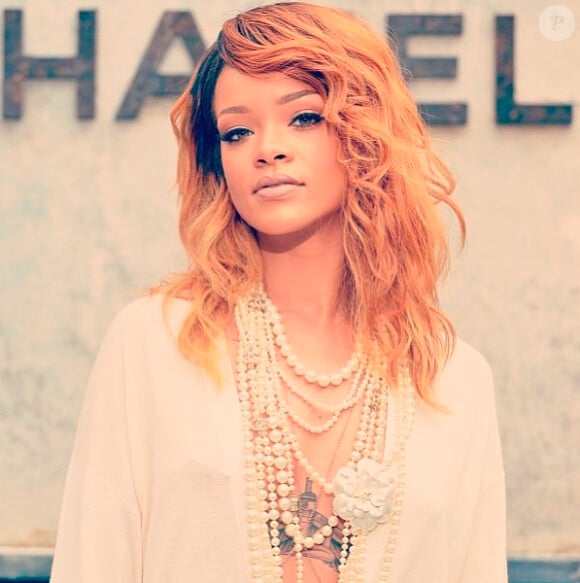 Rihanna au défilé Chanel à Paris.