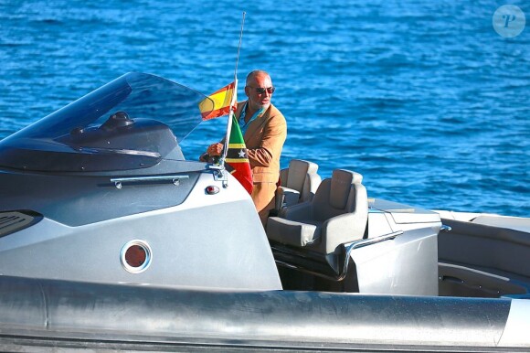 Exclusif - Le créateur de mode Christian Audigier à Ibiza le 6 juillet 2013.