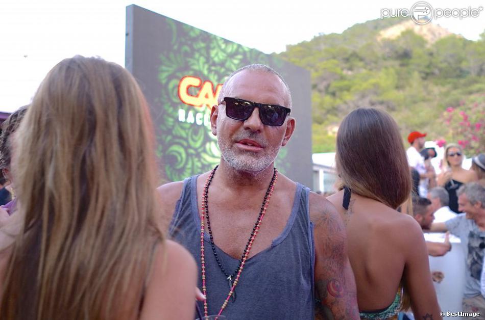 Exclusif - Christian Audigier en vacances à Ibiza le 7 juillet 2013.