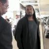 Kanye West a une nouvelle fois fait parlé de lui à la sortie de l'aéroport LAX de Los Angeles, le 19 juillet 2013.