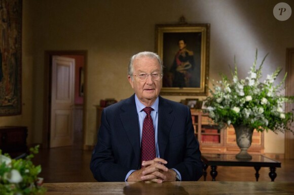 À la veille de son abdication, Albert II de Belgique fait ses adieux à la télévision, le 20 juillet 2013.