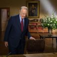 À la veille de son abdication, Albert II de Belgique fait ses adieux aux Belges à la télévision, le 20 juillet 2013.
