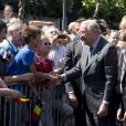 Albert II de Belgique et de la reine Paola à Liège, le 19 juillet 2013.