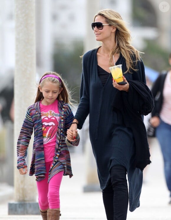 Heidi Klum et sa fille Leni le 13 juillet 2013