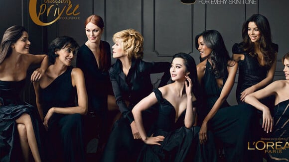 Inès de la Fressange : Ravissante L'Oréal Girl avec Jane Fonda et Eva Longoria
