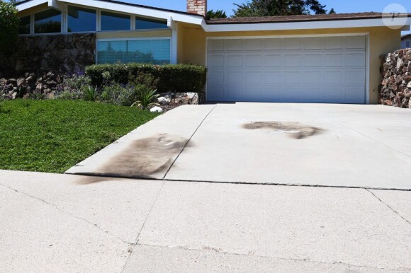 Amanda Bynes aurait tenté d'allumer un feu devant cette propriété de Thousand Oaks à Los Angeles. Photo prise le 23 juillet 2013.