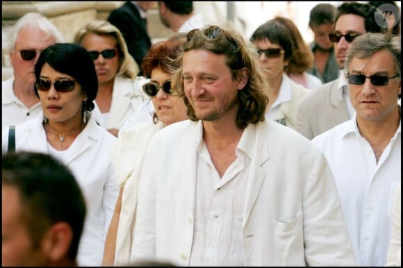 Guillaume Barclay aux obsèques de son père Eddie à Saint-Tropez le 19 mai 2005.