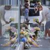 Des fans sont venus déposer des fleurs et ont érigé un mémorial en hommage à l'acteur de la série "Glee", Cory Monteith, décédé d'une overdose samedi 13 juillet 2013 à Vancouver.