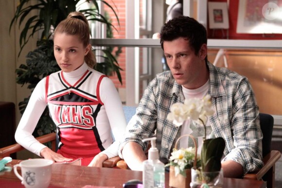 Cory Monteith et Dianna Agron dans la série Glee (2009-2013)