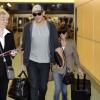 Cory Monteith et Lea Michele quittent l'aéroport de Vancouver, le 4 mai 2013.