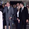 Le roi Juan Carlos Ier d'Espagne et la reine Sofia en visite à Saint-Jacques de Compostelle jeudi 25 juillet 2013 suite à la catastrophe ferroviaire survenue dans la soirée du 24 juillet.