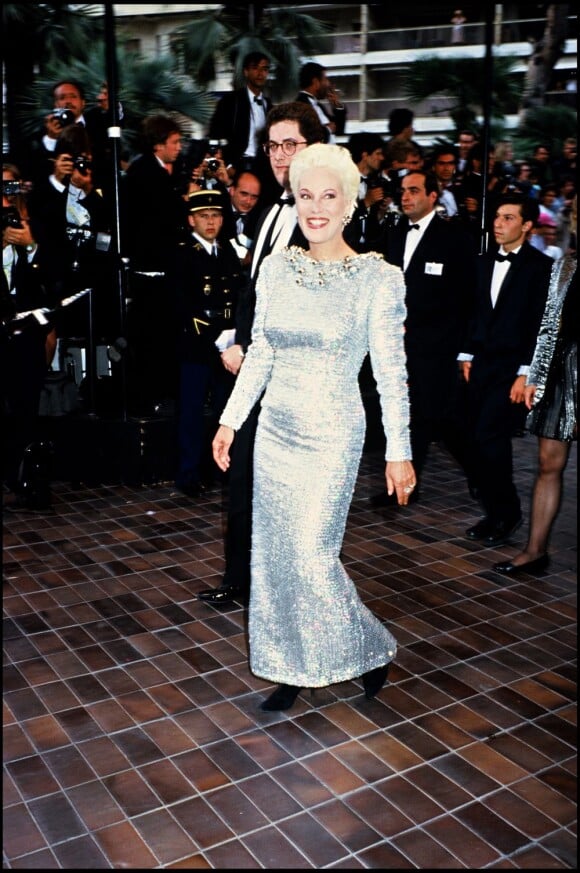 Bernadette Lafont lors du Festival de Cannes 1989