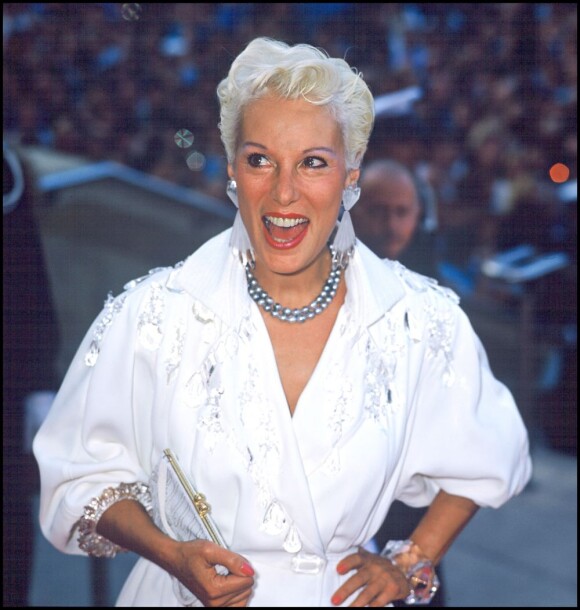 Bernadette Lafont lors du Festival de Cannes 1988