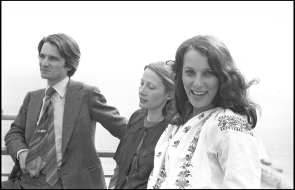 Bernadette Lafont avec Jean-Pierre Léaud et Françoise Lebrun pour défendre La Maman et la putain à Cannes en 1973